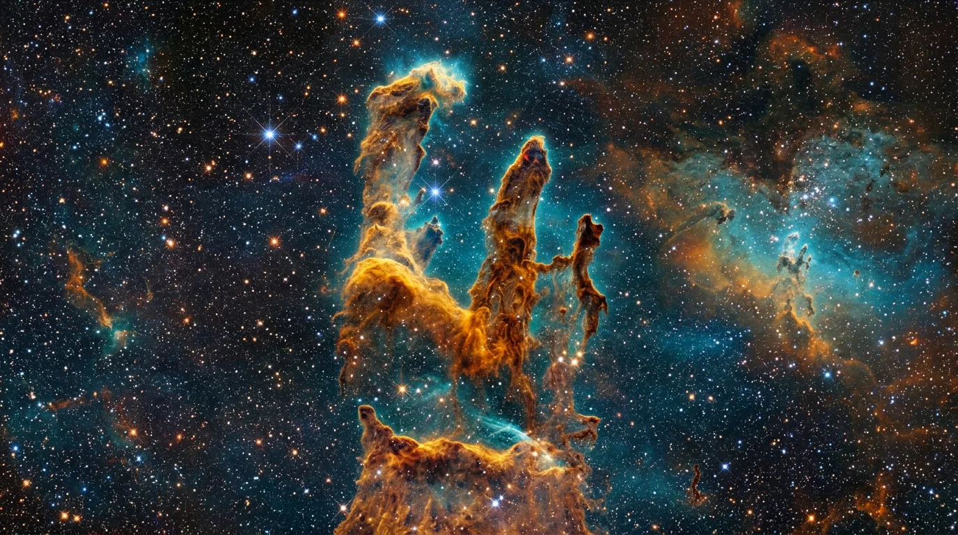 Pillars of Creation in Near-Infrared